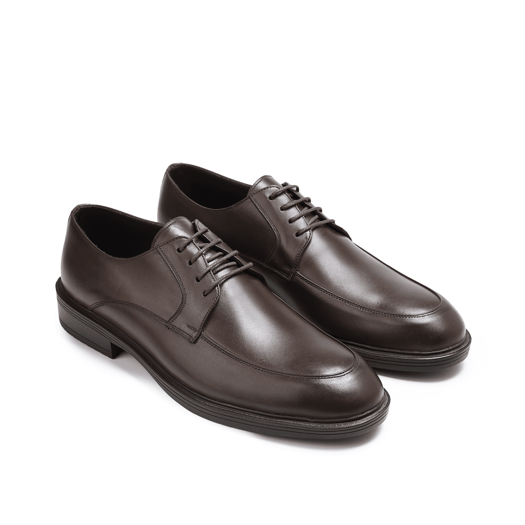 CUCA Moc Toe Derby Leather Shoes